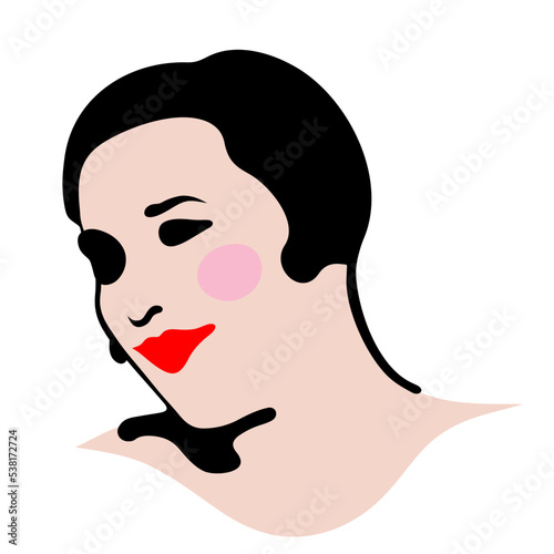 Portrait of a cabaret girl