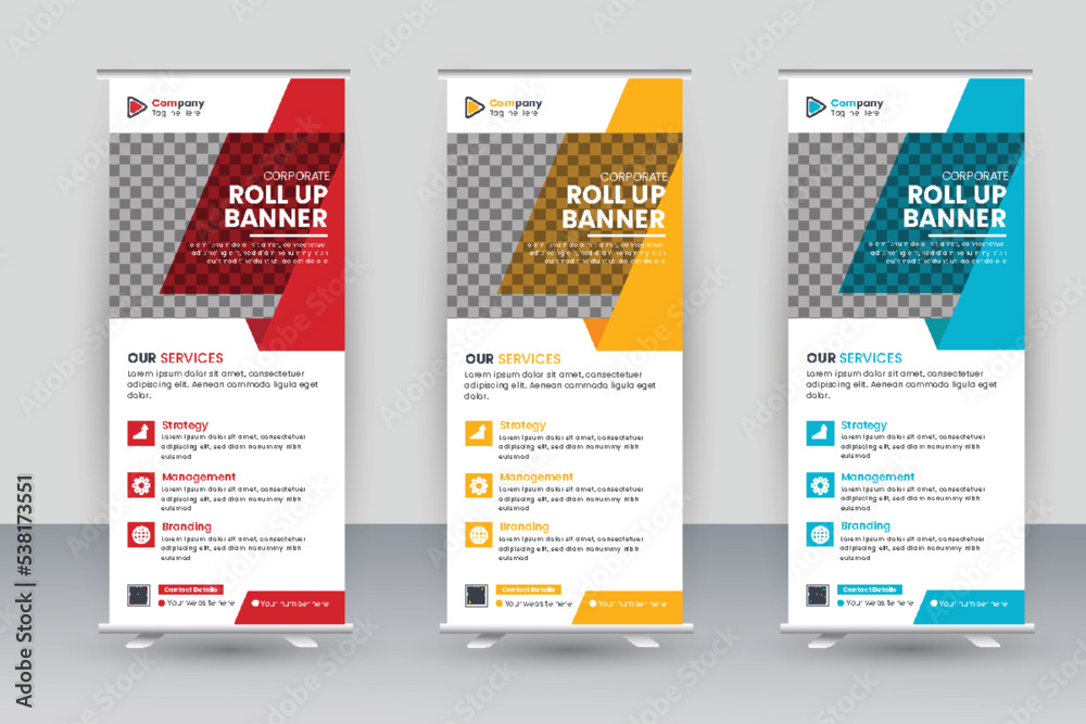 Business Roll Up Banner. corporate Roll up background for Presentation. Vertical roll up, x-stand, exhibition display, Retractable banner stand
Business Roll Up Banner. corporate Roll up background for Presentation. Vertical roll up, x-stand, exhibition display, Retractable banner stand