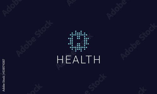 Letter H creative technological dotted modern logo 