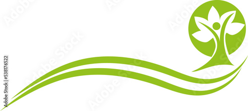 Person als Baum, Heilpraktiker und Gärtner Hintergrund