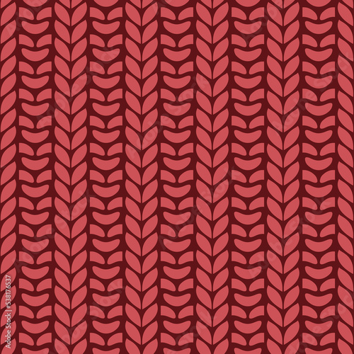 Knitted texture seamless pattern. Rib stitch knitting.
