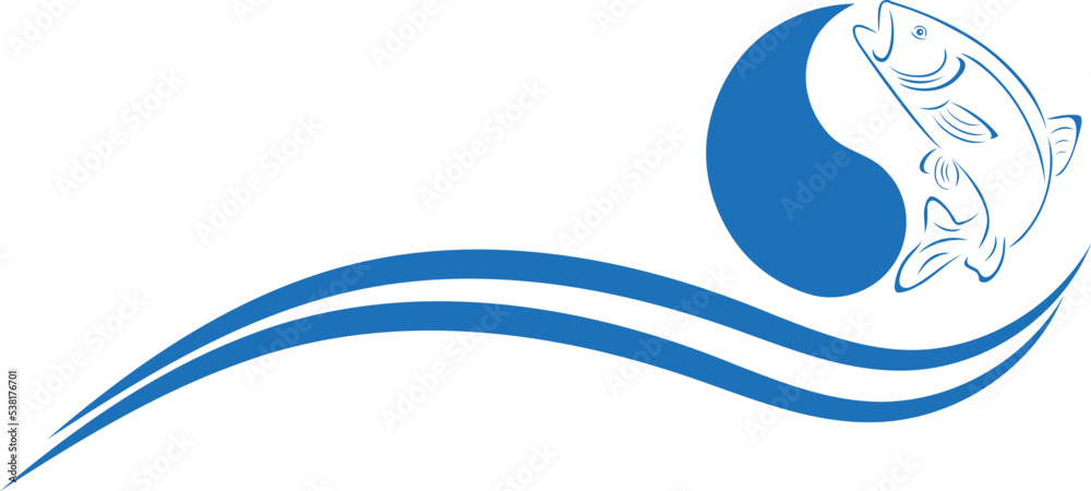 Forelle, Fisch und Wellen, Angeln und Fische Hintergrund Forelle, Fisch und Wellen, Angeln und Fische Hintergrund