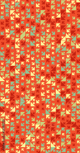 Abstract Color Halftone Dots generative art background illustration