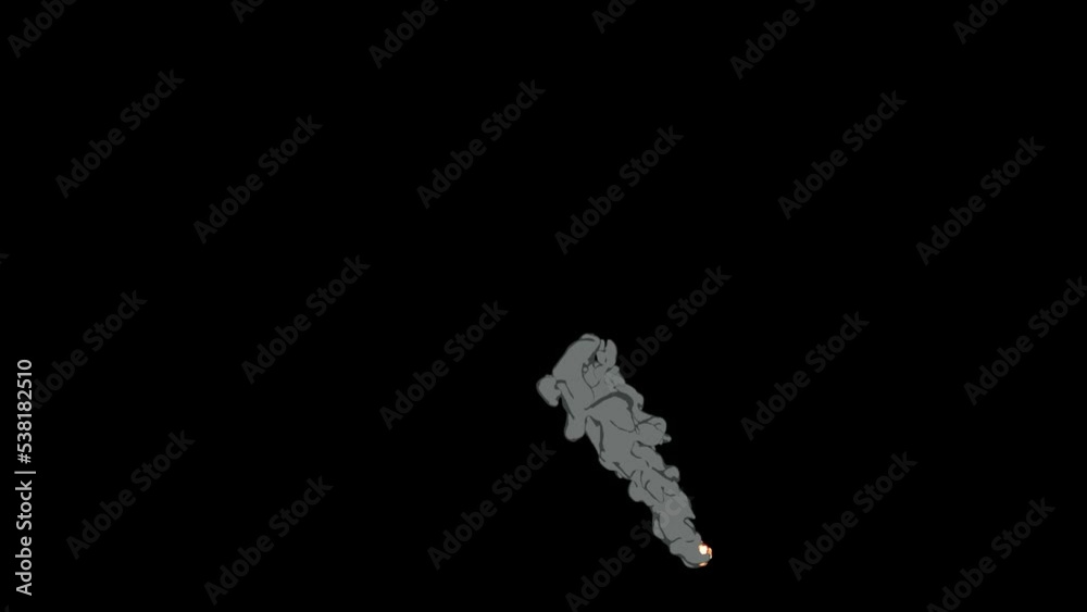 Fire And Smoke 2D Animation with Alpha Channel version 04 Fire And Smoke 2D Animation with Alpha Channel version 04
