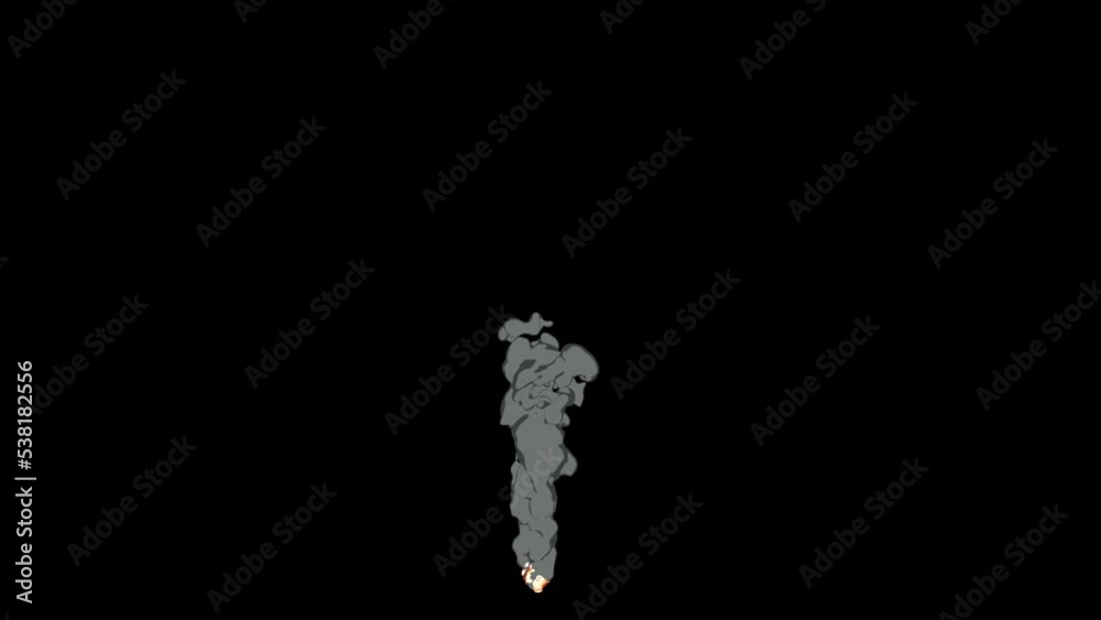 Fire And Smoke 2D Animation with Alpha Channel version 05 Fire And Smoke 2D Animation with Alpha Channel version 05