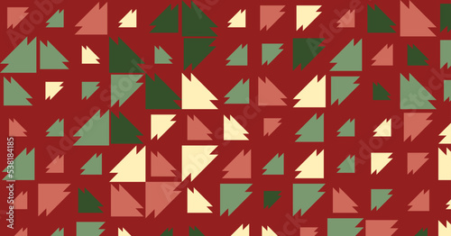 Abstract Color Halftone Dots generative art background illustration