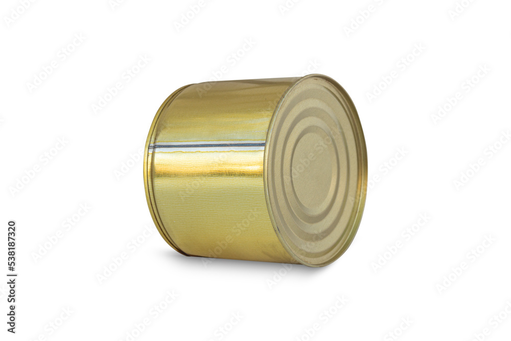 metal can of canned food on a white background, isolate metal can of canned food on a white background, isolate
