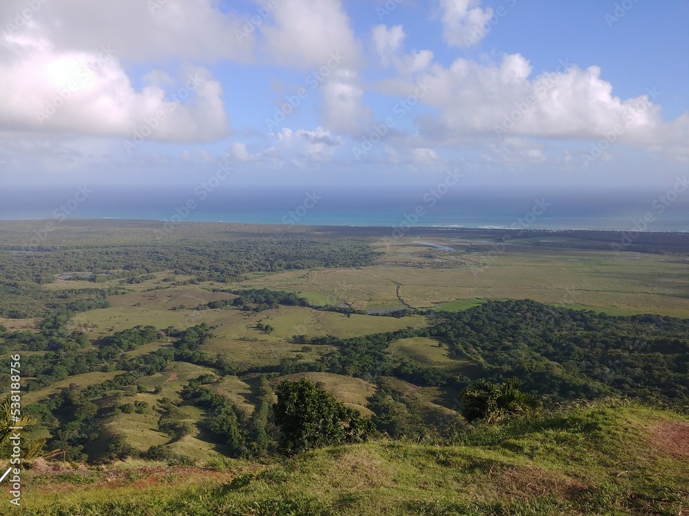 view of the mountain Redonda. Dominican republic