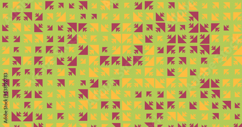 Abstract Color Halftone Dots generative art background illustration