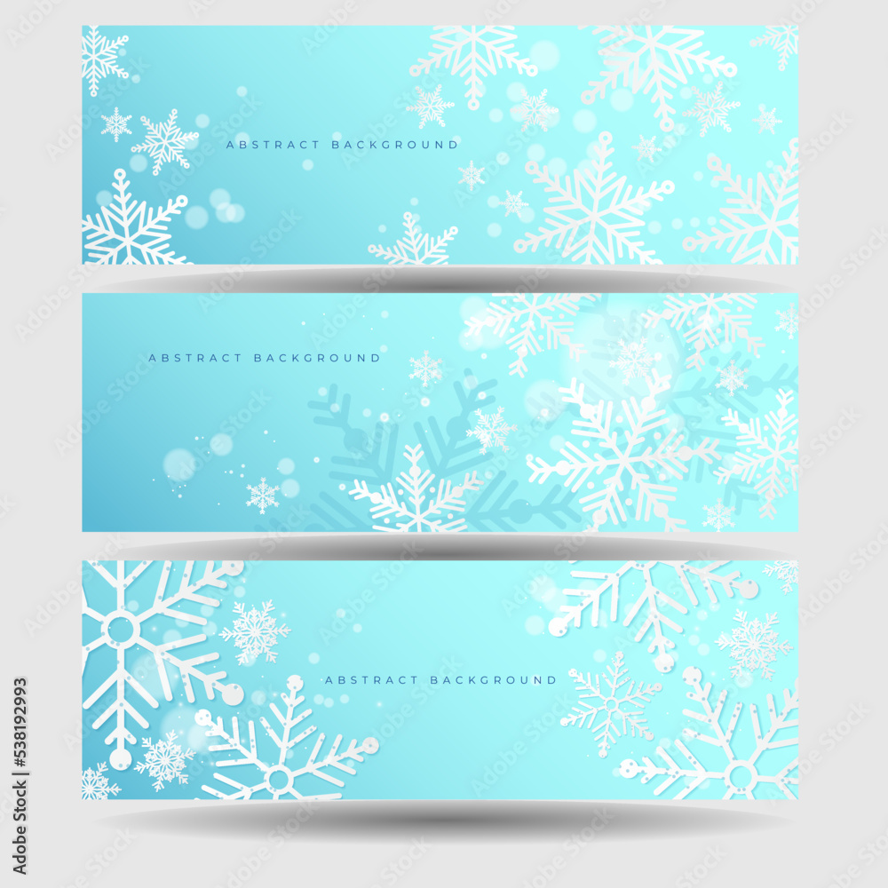 Christmas blue background with snow and snowflake. Christmas card with snowflake border vector illustration Christmas blue background with snow and snowflake. Christmas card with snowflake border vector illustration