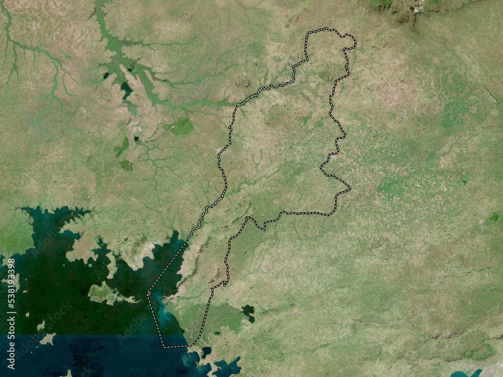 Obraz premium Busia, Kenya. High-res satellite. No legend