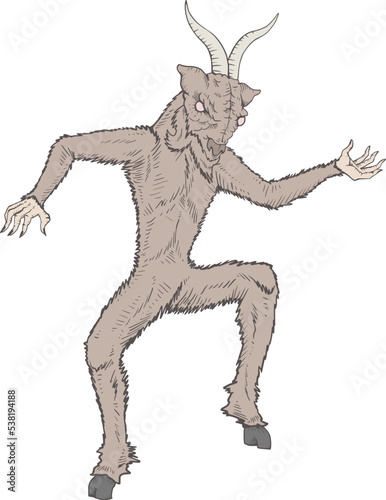 Satanic dancing goat draw