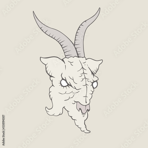 Creepy goat draw