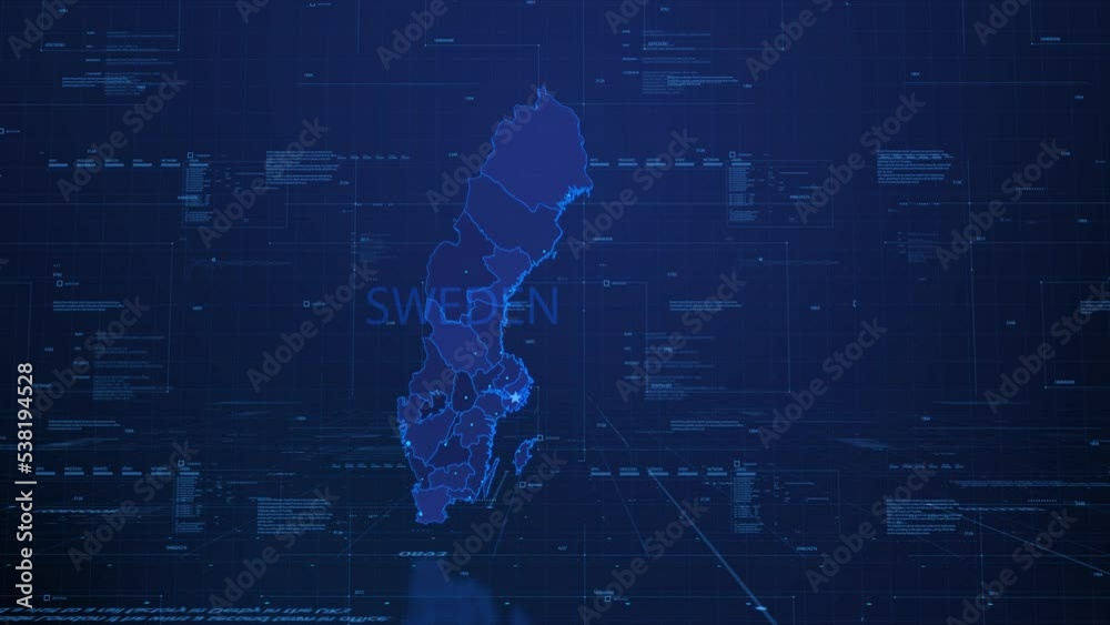 visualization of the map in the virtual space Head-Up Display, Sweden