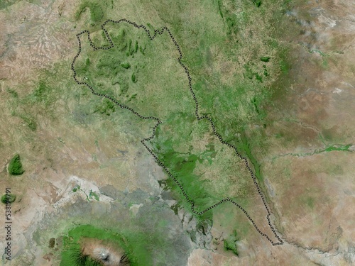 Makueni, Kenya. High-res satellite. No legend photo