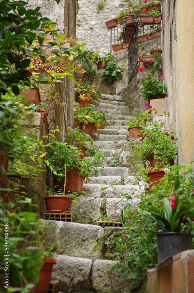 Pacentro (AQ) - Abruzzo - Italy - Some alleys of the small and characteristic mountain village