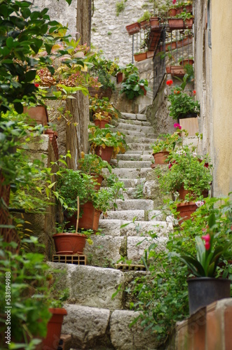 Fototapeta Naklejka Na Ścianę i Meble -  Pacentro (AQ) - Abruzzo - Italy - Some alleys of the small and characteristic mountain village