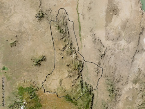 West Pokot, Kenya. Low-res satellite. No legend