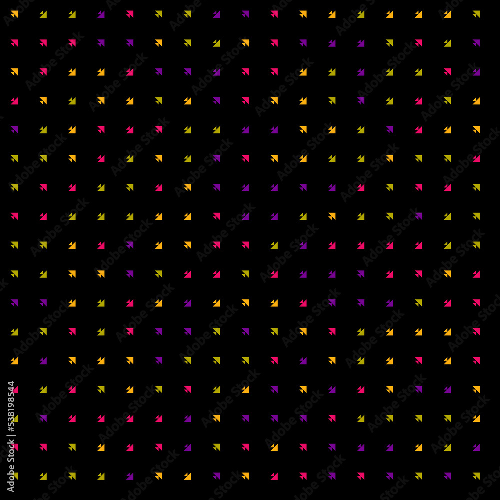 Abstract Color Halftone Dots generative art background illustration