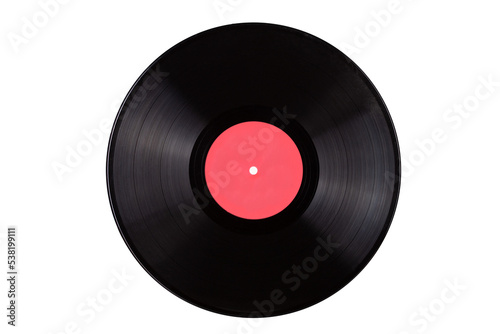 Gramophone record on an isolated background.