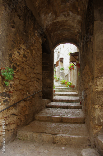 Pacentro  AQ  - Abruzzo - Italy - Some alleys of the small and characteristic mountain village