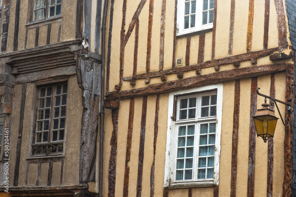 Brittany, Dinan : medieval house