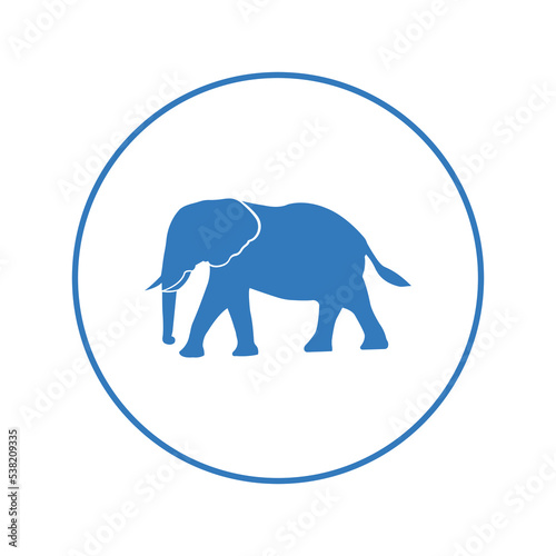 African wild animal elephant icon | Circle version icon |