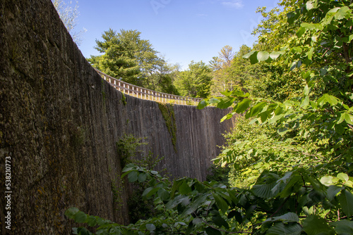 Stone arch dam on the Rideau Canal