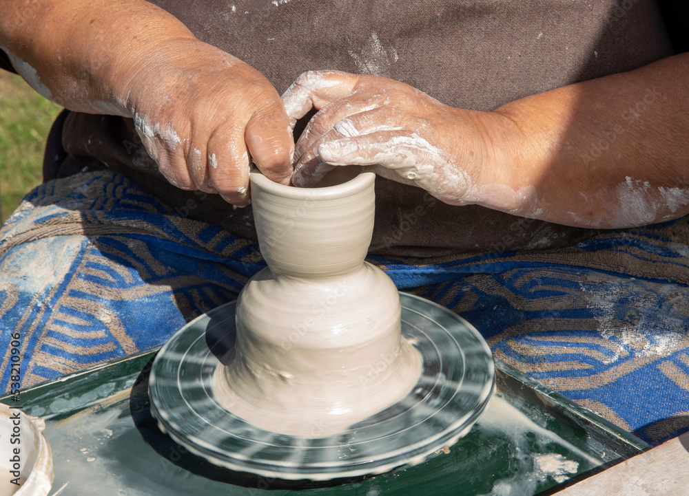 pottery, potter, hands, creating a pot, clay, pottery, potter, hands, creating a pot, clay,
