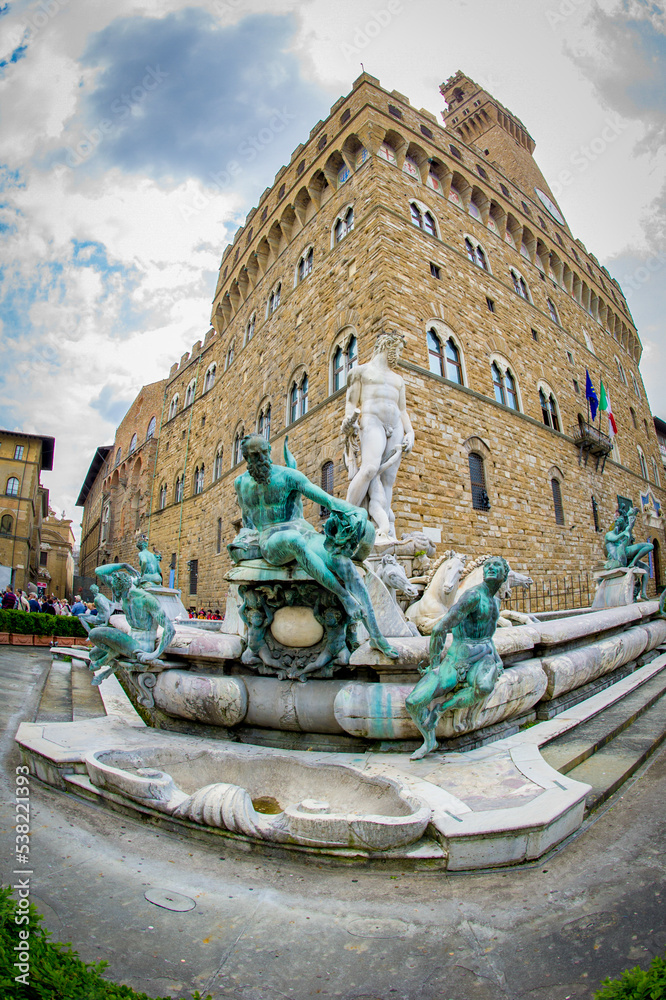 Fountain in the Piazza della Signoria.