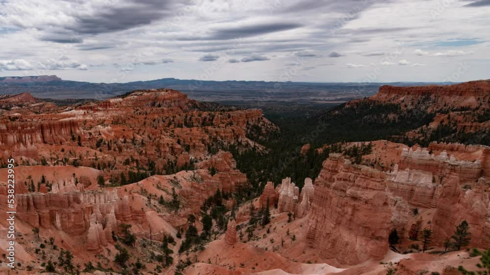 Bryce Canyon Time Lapse Amphitheater from Rim Trail Tilt Down Utah USA Bryce Canyon Time Lapse Amphitheater from Rim Trail Tilt Down Utah USA