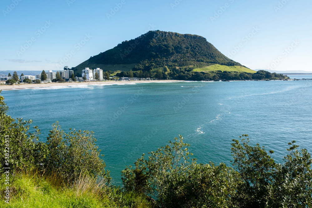 Beautiful view of the beach in Mount Maunganui, New Zealand