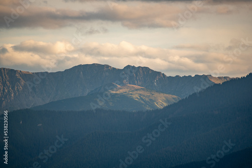 panorama of the mountains  Low Tatras