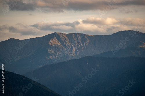 panorama of the mountains  Low Tatras