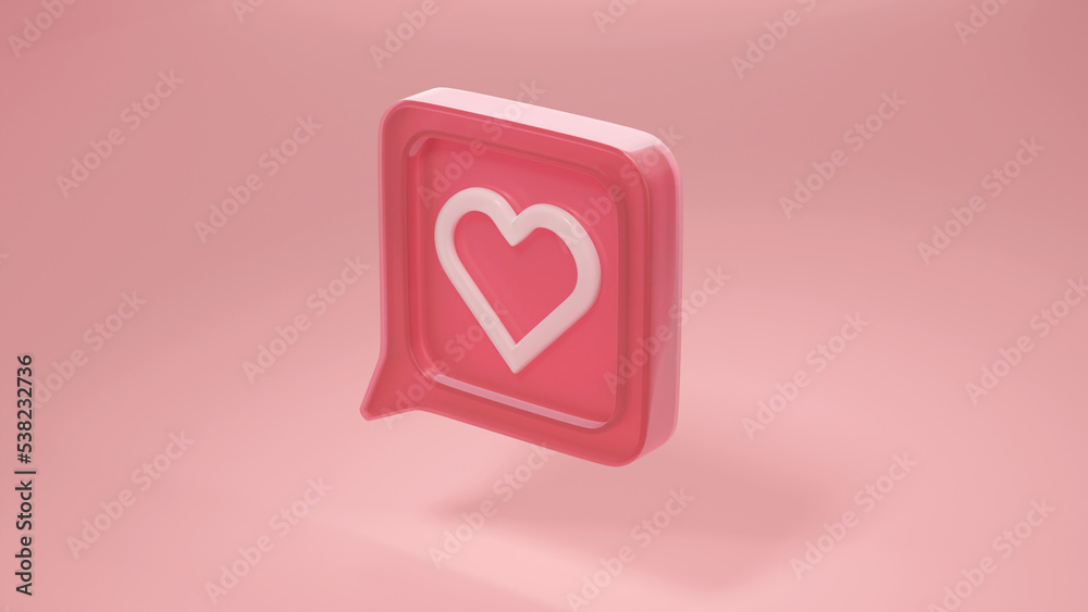 pink icon heart on a pink background pink icon heart on a pink background