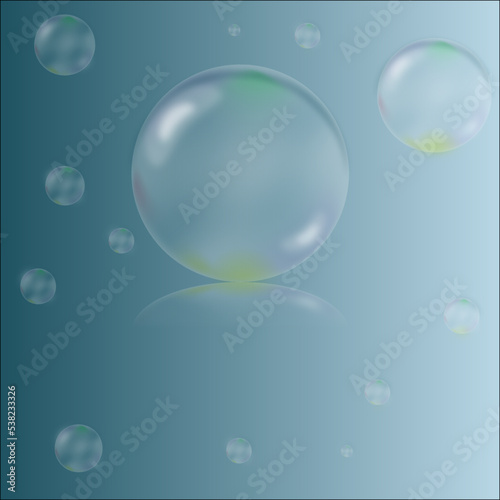 soap bubbles background © Svetlana