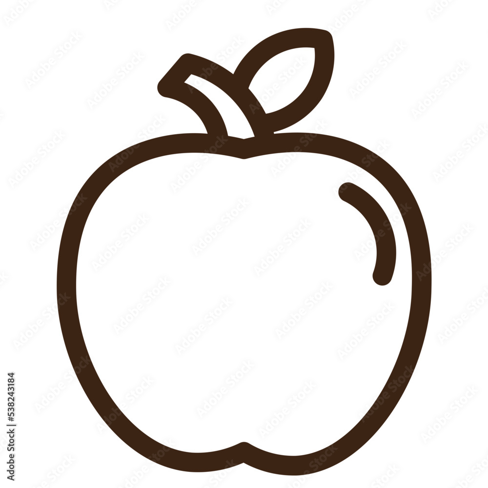 fruits healthy sweet outline icon fruits healthy sweet outline icon