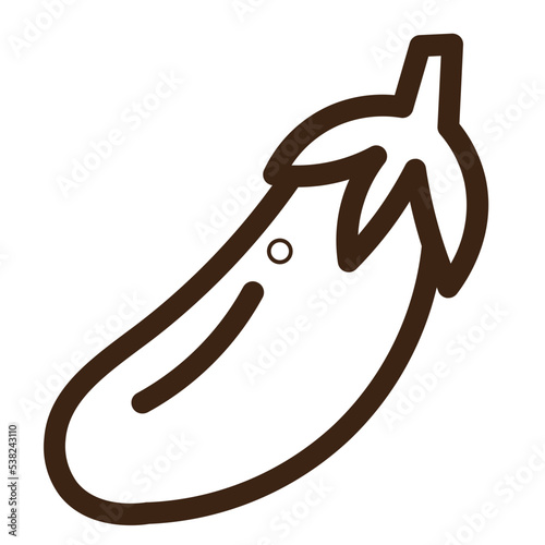 antioxidants eggplant healthy vegetable outline icon