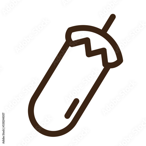 healthy nutritious vegetable outline icon