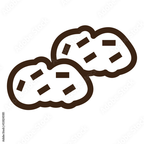 autumn food potato sweet thanksgiving vegetable harvest outline icon