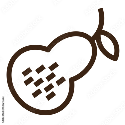 avocado food fresh food fruit pear pear juice vegetable outline icon
