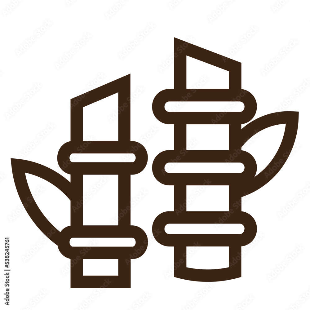 bamboo beauty health leaflet plant spa vegetable outline icon bamboo beauty health leaflet plant spa vegetable outline icon