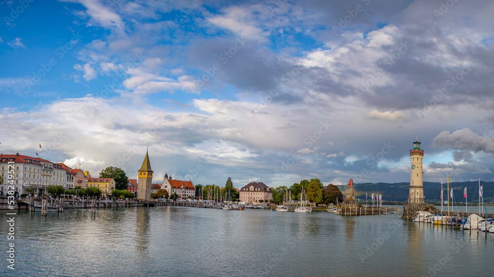 lindau island - On the island of Lindau in the eastern Lake Constance is the Altstadt of the Bavarian county town of Lindau, lindau island - On the island of Lindau in the eastern Lake Constance is the Altstadt of the Bavarian county town of Lindau,