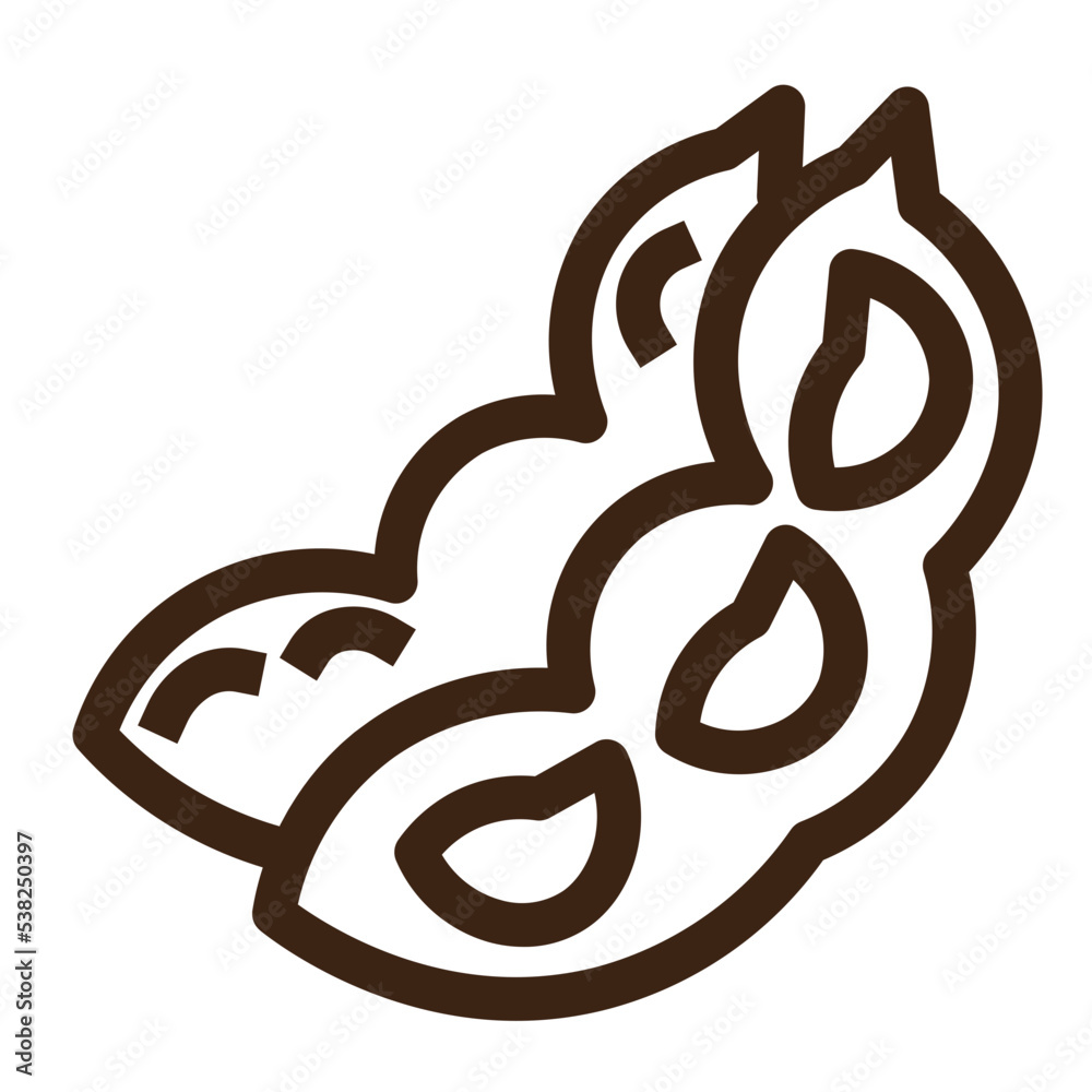 bean food fruit healthy nuts plant vegetable outline icon bean food fruit healthy nuts plant vegetable outline icon