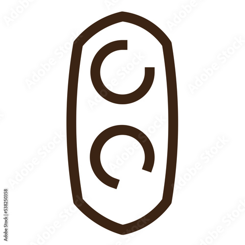 bean beans healthy organic vegetable veggie outline icon