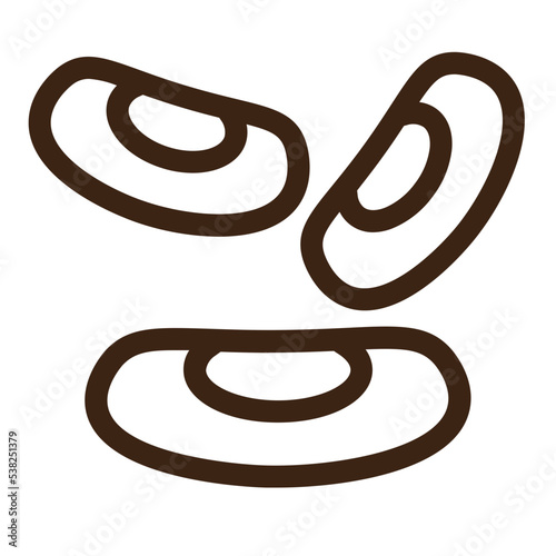 kidney beans legumes seeds soybeans outline icon