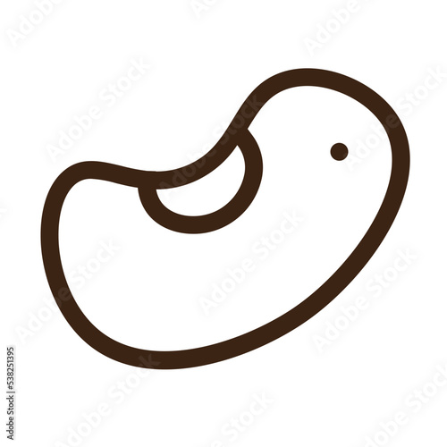 beans cooking food gastronomy organic vegetable outline icon