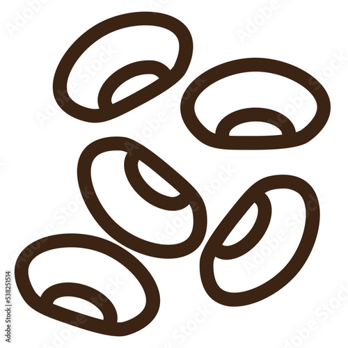 beans food seeds soybean vegetable outline icon