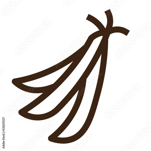 beans french green vegetable outline icon