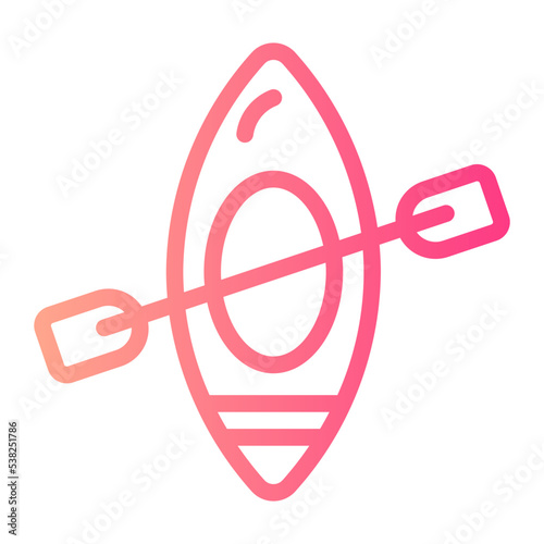 kayak gradient icon